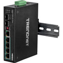 TRENDnet TI-PG62 6-Port Hardened Industrial Gigabit PoE+ DIN-Rail Switch