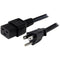 StarTech NEMA 5-15P to C19 Computer Power Cord (10', 14 AWG)