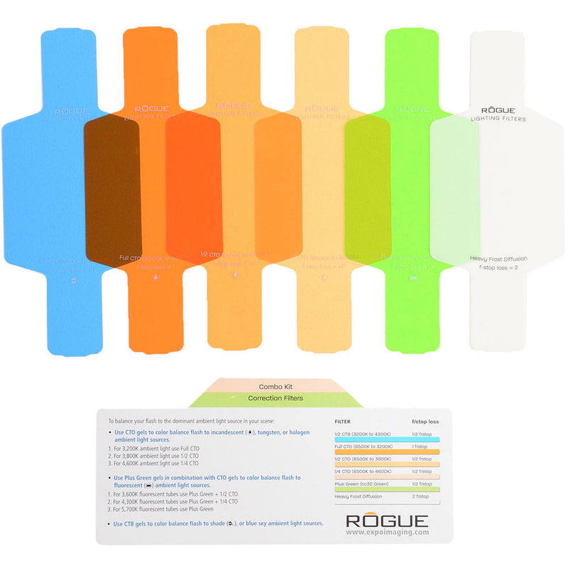 Rogue Photographic Design Rogue Gels Universal Lighting Filter Kit (Set of 20)