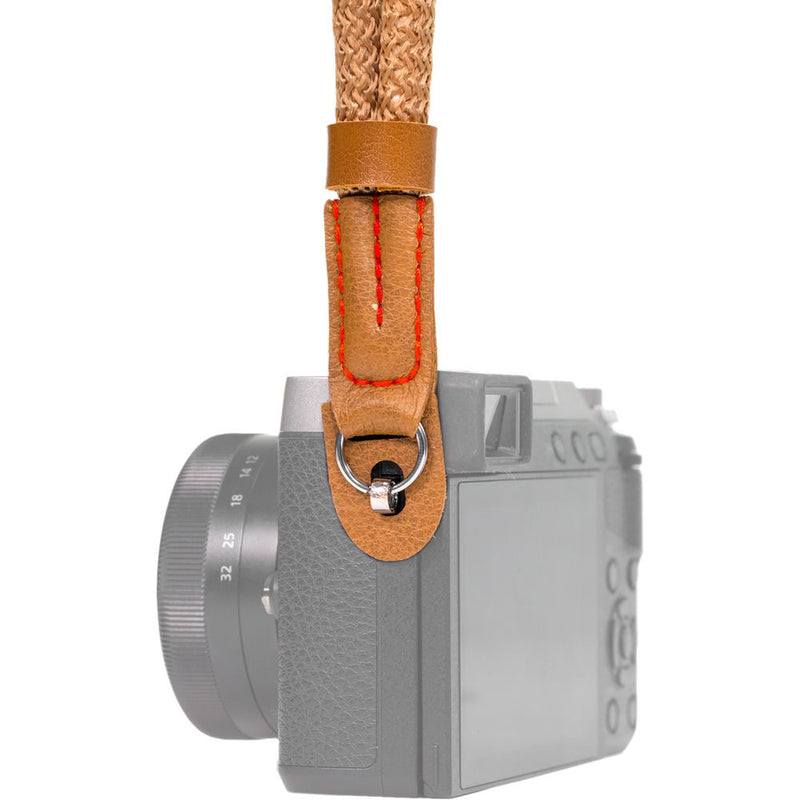 MegaGear Hand Wrist Cotton Security Strap for All Cameras (Small, Brown)