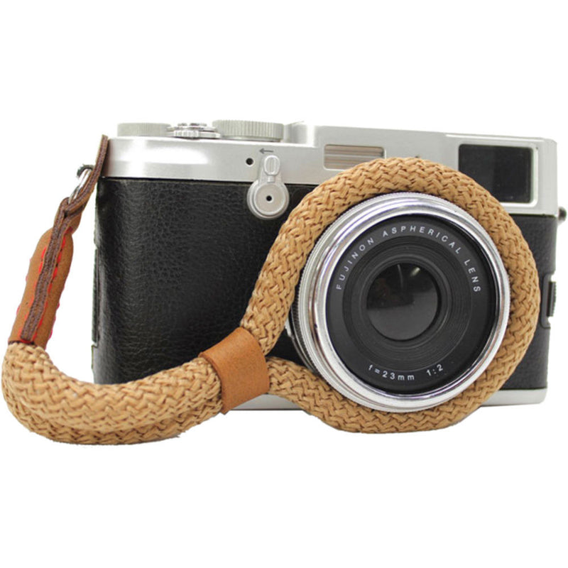 MegaGear Hand Wrist Cotton Security Strap for All Cameras (Small, Brown)