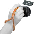 MegaGear Hand Wrist Cotton Security Strap for All Cameras (Small, Brown)