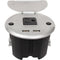 FSR Charging Table Box with AC Outlet & Two USB Ports (Aluminum, 6' AC Cable)