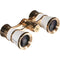 LaScala Optics 3x25 Aida Opera Glasses (White & Gold)