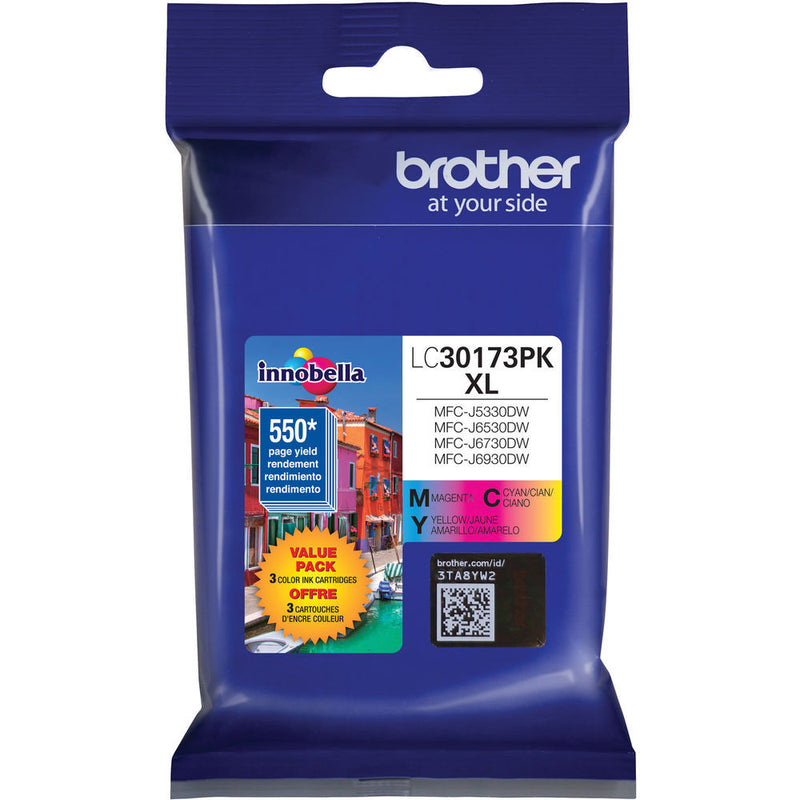 Brother LC30173PK High Yield XL Three Color Ink Cartridge Set