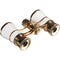 LaScala Optics 3x25 Aida Opera Glasses (White & Gold)