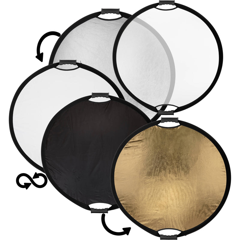 Impact 5-in-1 Collapsible Circular Reflector with Handles (22")