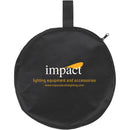 Impact Circular Collapsible Reflector with Handles (22", Soft Gold/White)
