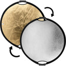 Impact Circular Collapsible Reflector with Handles (22', Gold/Silver)