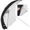 Angler ParaSail Parabolic Umbrella (White with Removable Black/Silver, 88")