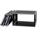 ProX Road Gig Ready Flight Case with 6 RU Vertical Spaces, 14" Deep, and Dual Rack Rails