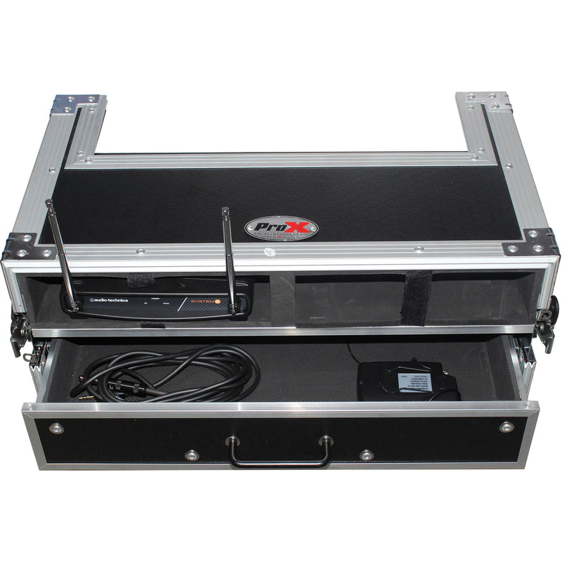 ProX X-2WM2DR Wireless Mic-System Case with 2U Rack Drawer