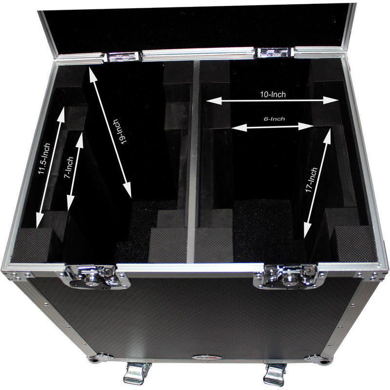 ProX 140 Style Flight Case for Two Moving Head Lights