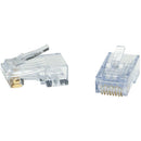 Platinum Tools EZ-EX44 RJ45 Connector for 1-1.12mm Conductors (500 Pieces, Bag Packaging)