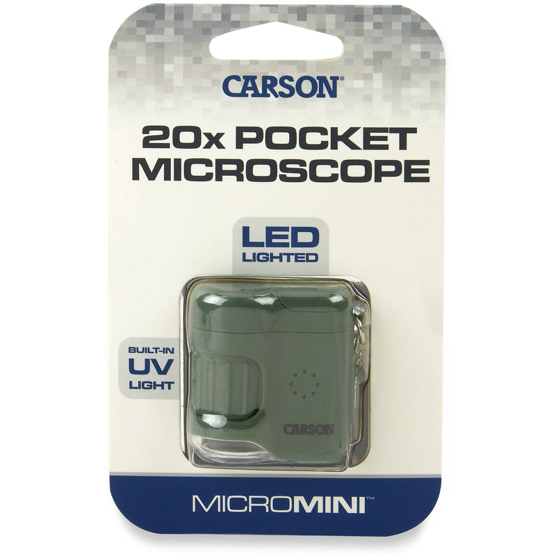 Carson MicroMini 20x Pocket Microscope (Safari Green)