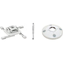 Chief Projector Ceiling Mount Kit with Universal Mount, 12-18" Adjustable Extension and 6" Ceiling Plate (White)