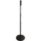 Ultimate Support Live Retro Series LIVE-MC-70B Mic Stand with One-Handed Height Adjustment and Round Weighted Base