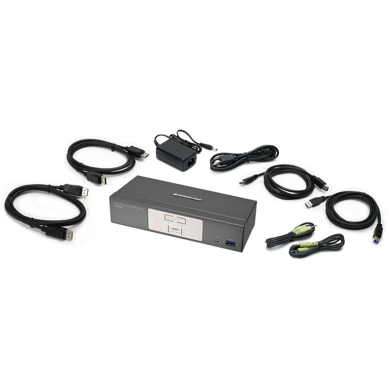 IOGEAR 2-Port DisplayPort KVMP Switch with USB 3.0 Hub