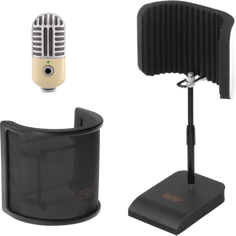 Polsen USB Mic with Desktop Reflection Filter and Mic Stand Kit
