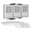 Raytec VARIO2 Long Range Triple Panel White Light Illuminator with Adaptive Illumination (Silver)