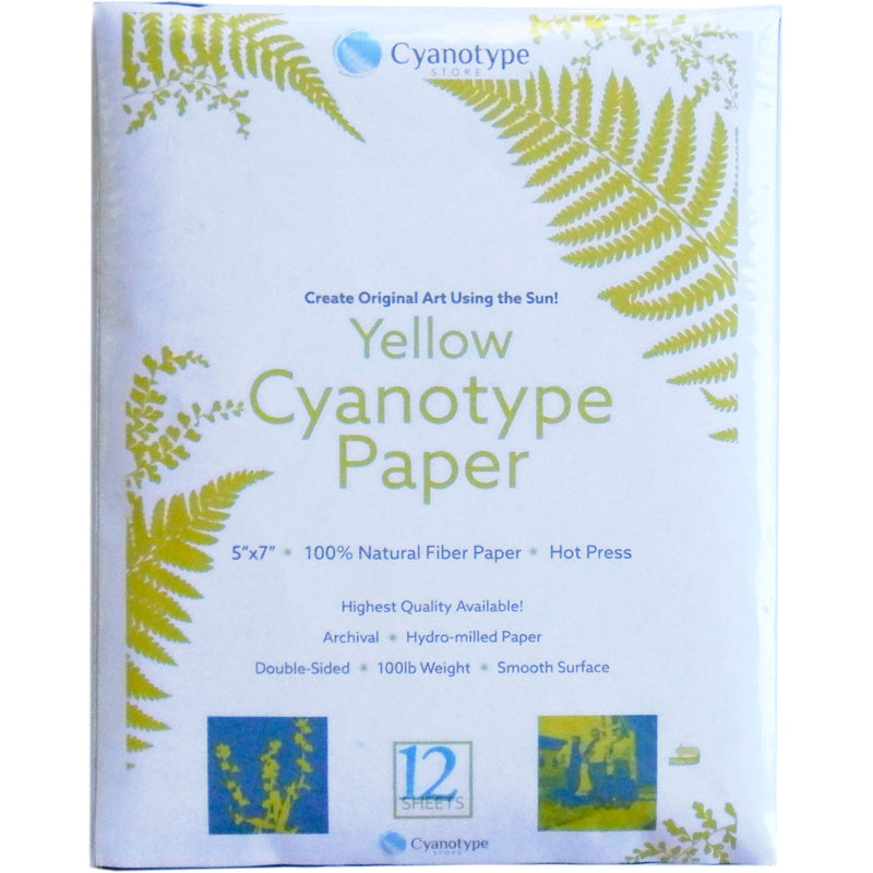 Cyanotype Store Cyanotype Paper (5 x 7", Lemon Yellow, 12 Sheets)