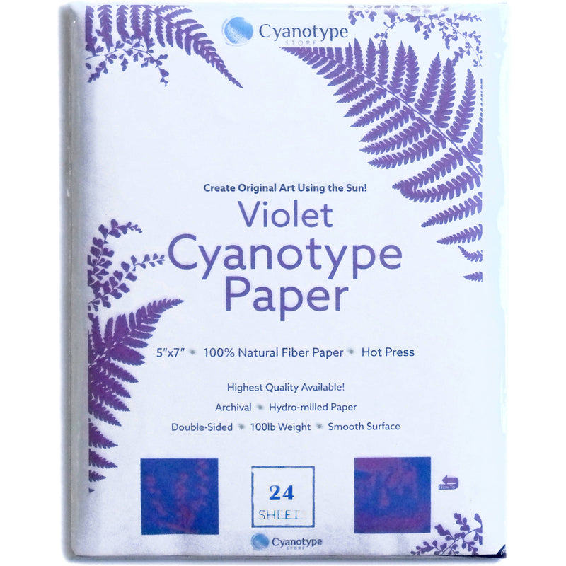 Cyanotype Store Cyanotype Paper (5 x 7", Purple Lilac, 24 Sheets)