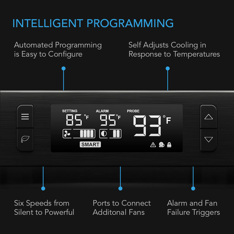 AC Infinity AIRCOM T8 A/V Rear-Exhaust Component Cooling System