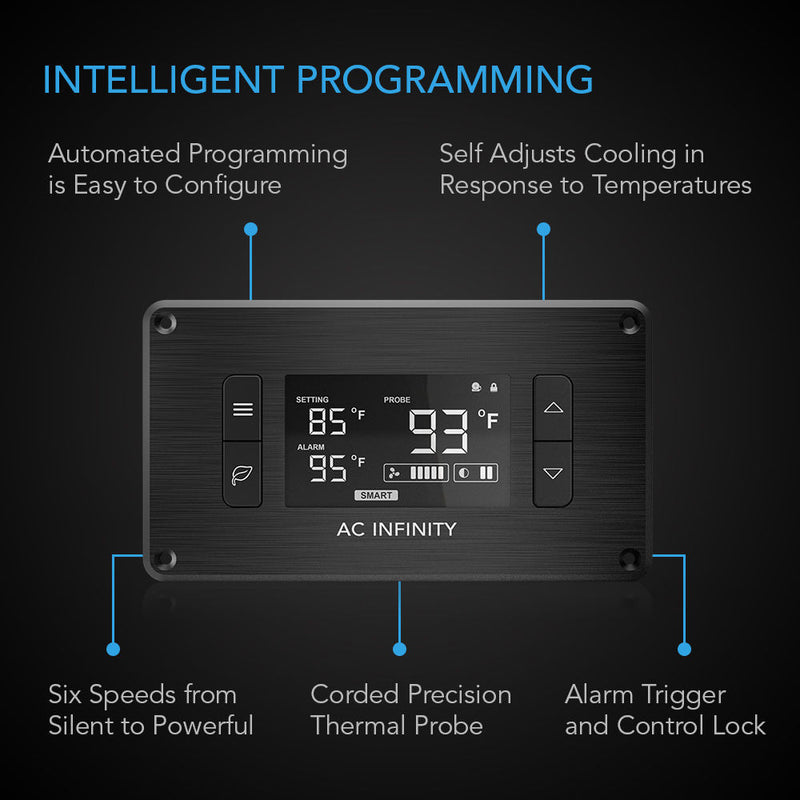 AC Infinity AIRPLATE T7 A/V Cabinet Dual-Fan Cooling System