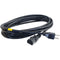 C2G 18 AWG Universal Power Cord (NEMA 5-15P to IEC C13, 12')