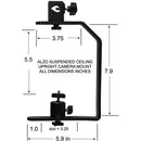 ALZO Upright Ceiling Screw Mount for Small Camera