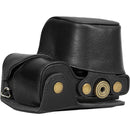 MegaGear Ever Ready Leather Camera Case for Sony a6000/a6300 with 16-50mm (Black)