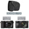 MegaGear Ever Ready Leather Camera Case for Sony a6000/a6300 with 16-50mm (Black)