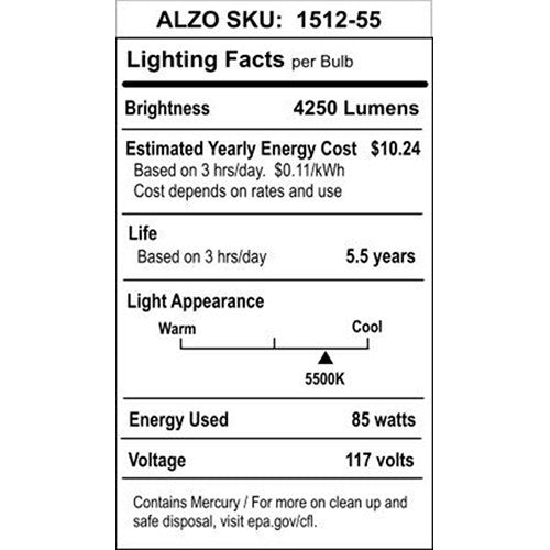 ALZO CFL Photo Light Bulb 4-Pack (85W, 120V)