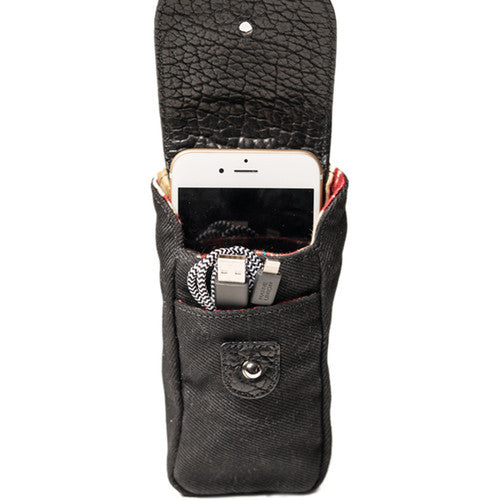 HoldFast Gear Sightseer Cell Pouch (Black/Black)