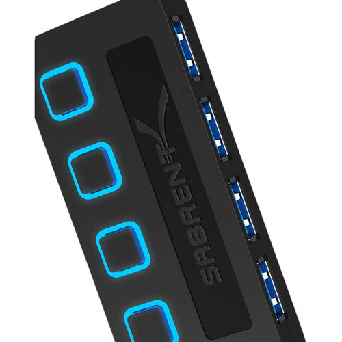 Sabrent 4-Port USB 3.0 Hub with Power Switches