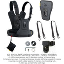 Cotton Carrier CCS G3 Binocular and Camera&nbsp;Harness (Gray)