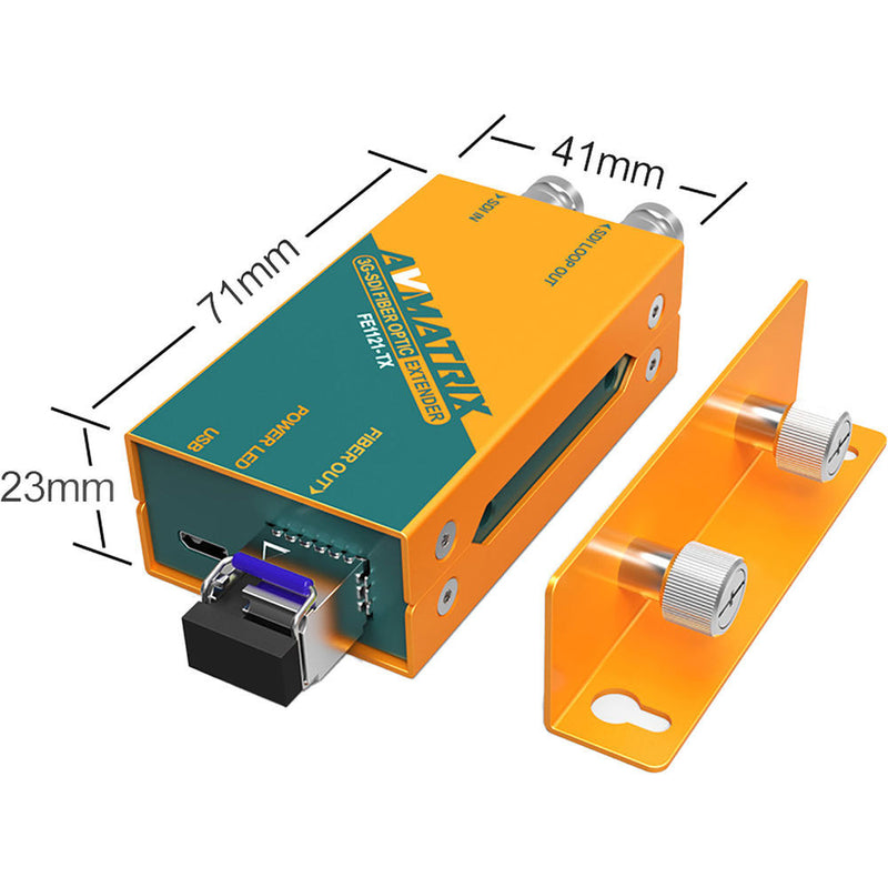 AV Matrix 3G-SDI Fiber Optic Extender (12.4 Miles)