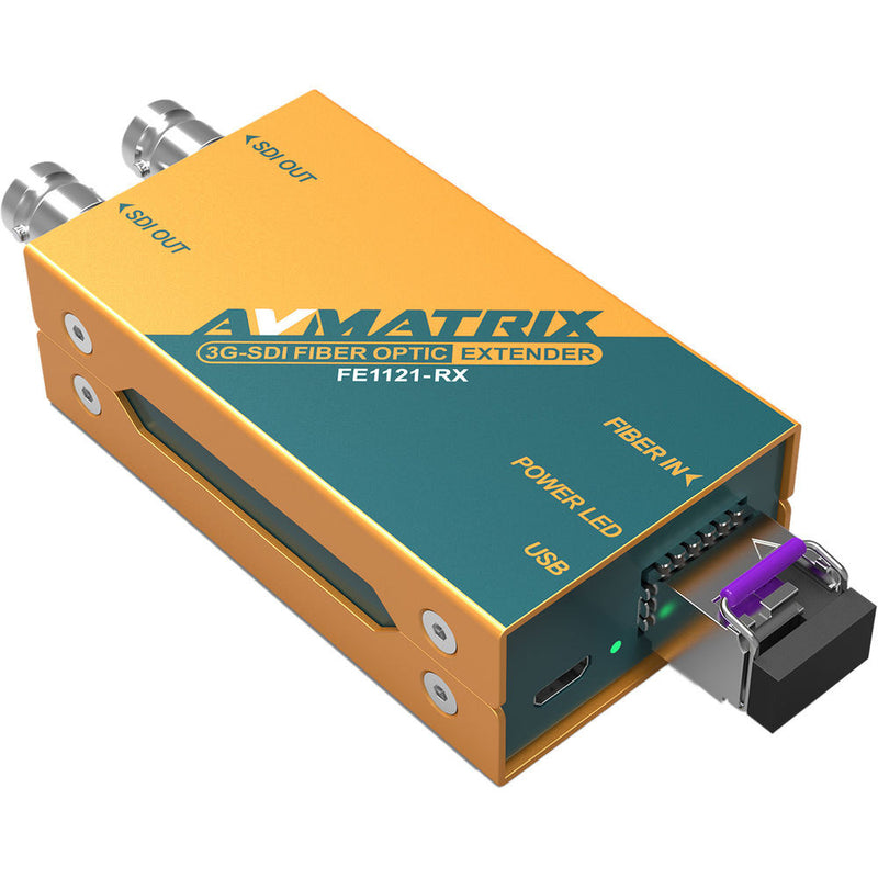 AV Matrix 3G-SDI Fiber Optic Extender (12.4 Miles)