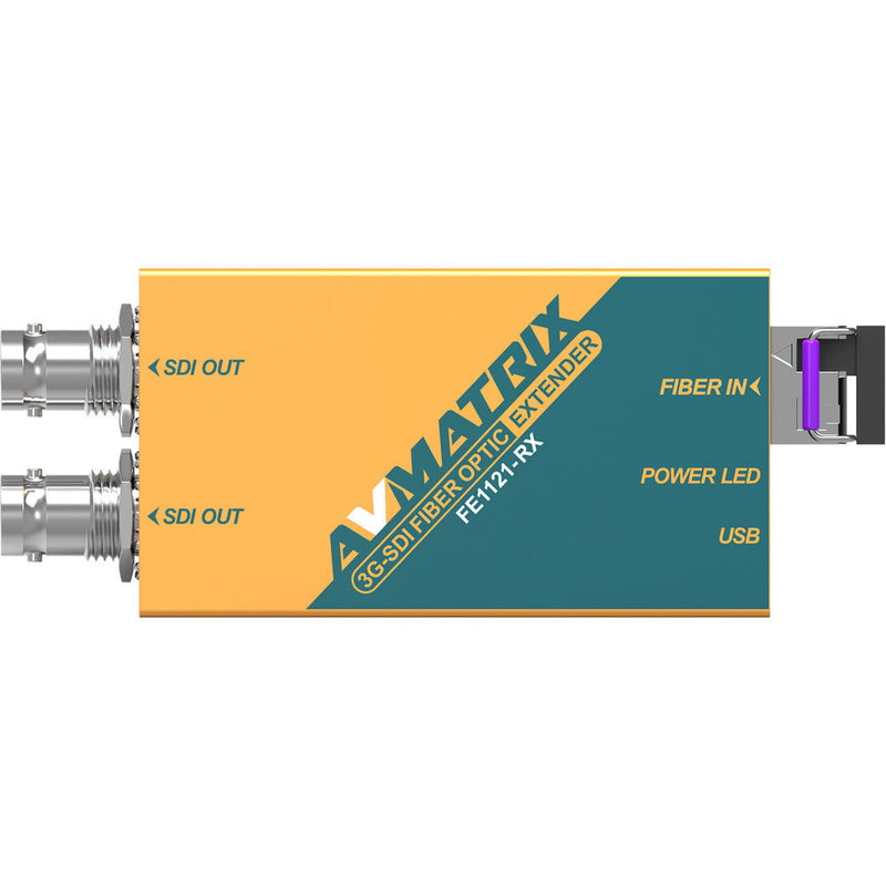 AV Matrix 3G-SDI Fiber Optic Extender (12.4 Miles)