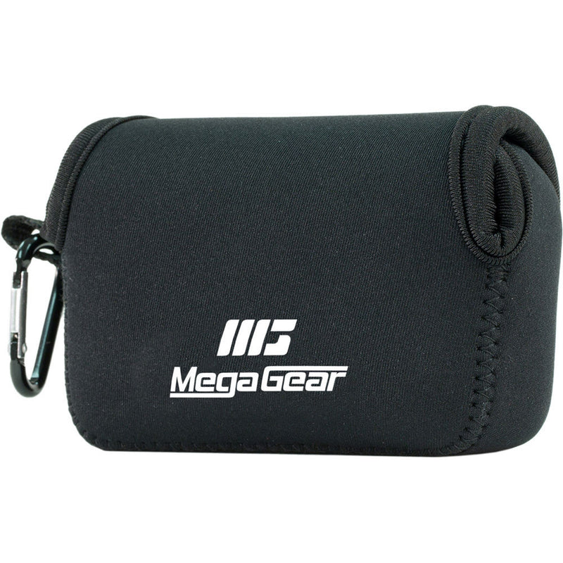 MegaGear Ultra Light Neoprene Camera Case with Carabiner for Sony RX100 II, III, and IV (Black)