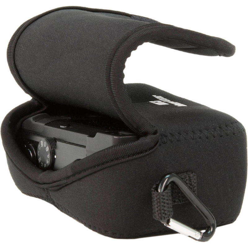 MegaGear Ultra Light Neoprene Camera Case with Carabiner for Sony RX100 II, III, and IV (Black)