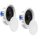 Pyle Pro PDIC80T 8" Two-Way In-Ceiling Speaker System with Transformer (Pair)