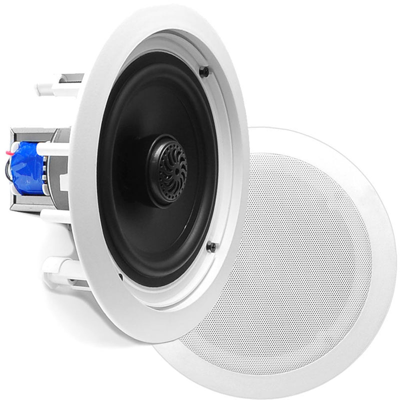 Pyle Pro PDIC80T 8" Two-Way In-Ceiling Speaker System with Transformer (Pair)