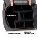 GOgroove DSLR Camera Backpack (Gray)