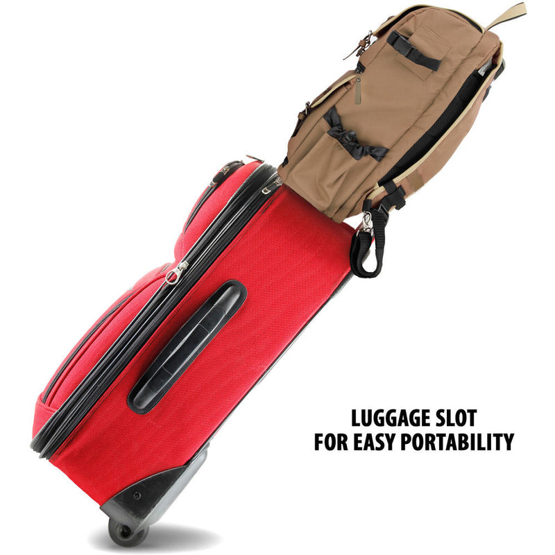 GOgroove DSLR Camera Backpack (Tan)