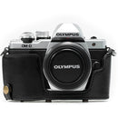 MegaGear MG636 Ever Ready Leather Case with Bottom Opening for Olympus OM-D E-M10 Mark II, 14-42mm (Black)
