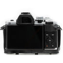 MegaGear MG636 Ever Ready Leather Case with Bottom Opening for Olympus OM-D E-M10 Mark II, 14-42mm (Black)