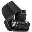 MegaGear MG636 Ever Ready Leather Case with Bottom Opening for Olympus OM-D E-M10 Mark II, 14-42mm (Black)