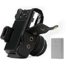 MegaGear MG636 Ever Ready Leather Case with Bottom Opening for Olympus OM-D E-M10 Mark II, 14-42mm (Black)