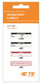 TE Connectivity 2404300-1 Label Inventory Die-Cut 12.7 mm 50.8 PVC Calibration